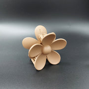 Fleur - grote bloemvormige haarklem taupe